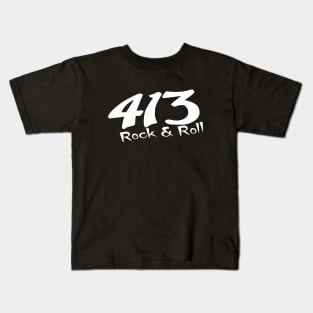 413 - White Logo Kids T-Shirt